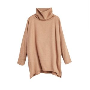 Cuyana Baby Alpaca Oversized Turtleneck Sweater